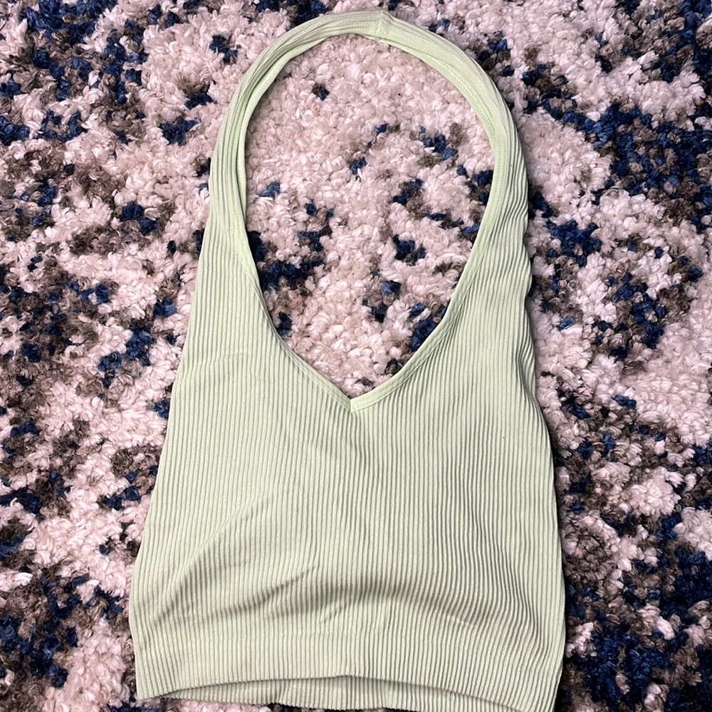 Aritzia sun-deh backless halter top